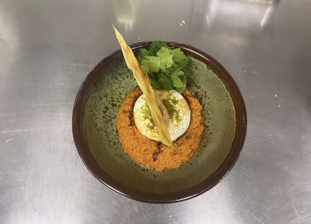 Mediterranean cuisine dish by Chef Anestis Karavasilis